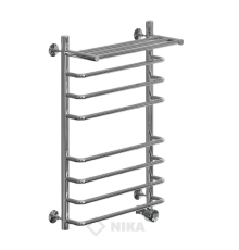 Полотенцесушитель Ника Л90 (г) ВП-80x50x57 с полочкой электрический