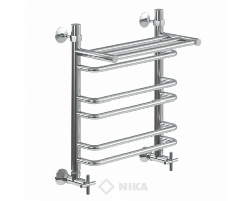 Полотенцесушитель Ника Л90 (г2) ВП-50x50x56 с полочкой водяной