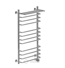 Полотенцесушитель Ника Л90 (г2) ВП-100x40x47 с полочкой электрический