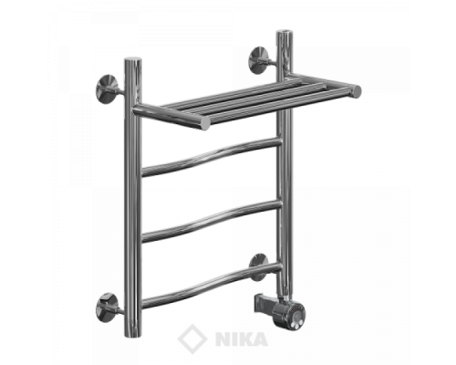 Полотенцесушитель Ника ЛВ ВП-50x50x57 с полочкой электрический