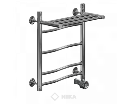Полотенцесушитель Ника ЛВ (г) ВП-50x60x67 с полочкой электрический