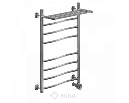 Полотенцесушитель Ника ЛВ (г) ВП-80x40x47 с полочкой электрический
