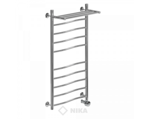 Полотенцесушитель Ника ЛВ (г) ВП-100x50x57 с полочкой электрический