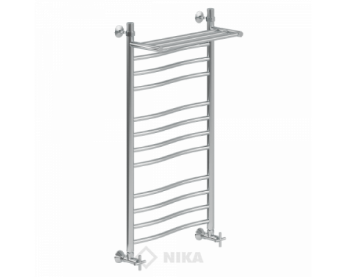 Полотенцесушитель Ника ЛВ (г2) ВП-100x40x46 с полочкой водяной