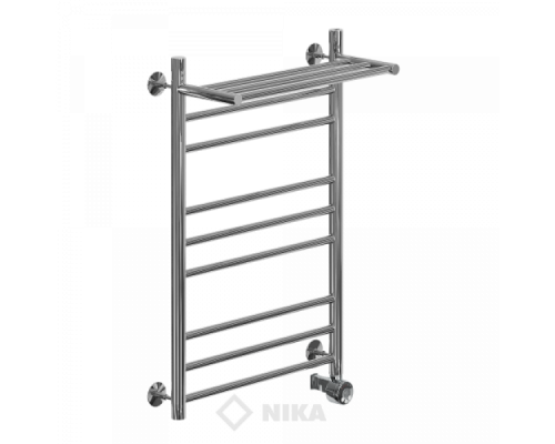 Полотенцесушитель Ника ЛП (г2) ВП-80x50x57 с полочкой электрический