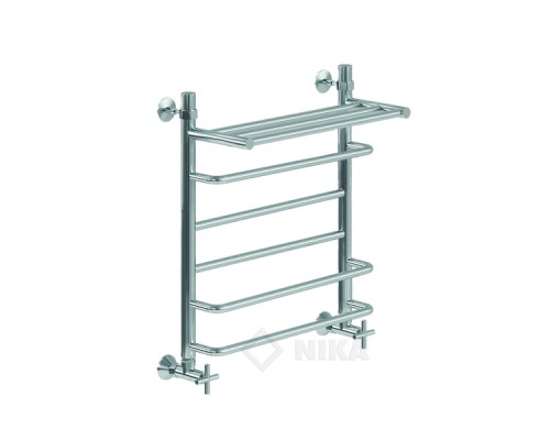 Полотенцесушитель Ника Л90П ВП-80x50x56 с полочкой водяной