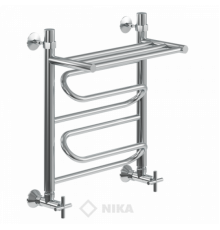 Полотенцесушитель Ника ЛZ ВП 50x50x56 с полочкой водяной