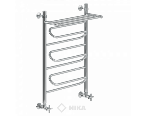 Полотенцесушитель Ника ЛZ ВП 80x50x56 с полочкой водяной