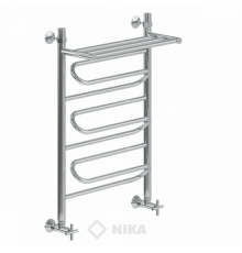Полотенцесушитель Ника ЛZ ВП 80x60x66 с полочкой водяной