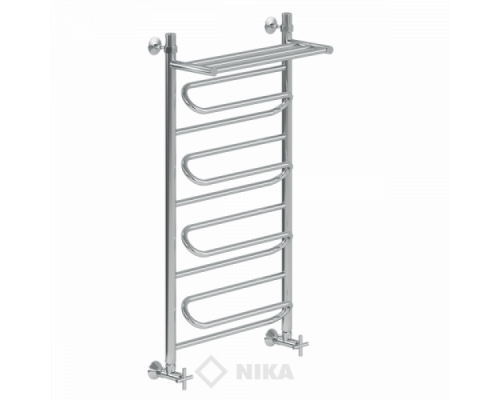 Полотенцесушитель Ника ЛZ ВП 100x40x46 с полочкой водяной