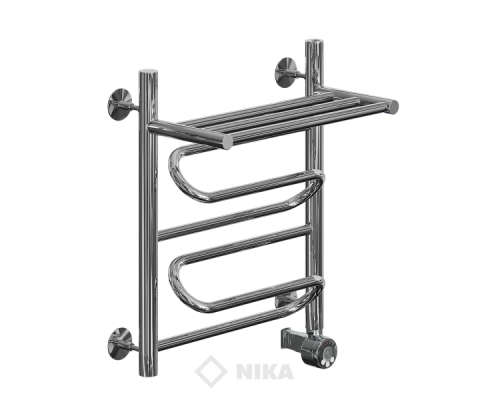 Полотенцесушитель Ника ЛZ ВП 50x50x57 с полочкой электрический