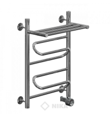 Полотенцесушитель Ника ЛZ ВП 60x60x67 с полочкой электрический
