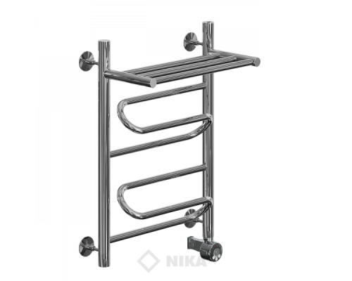 Полотенцесушитель Ника ЛZ ВП 60x60x67 с полочкой электрический