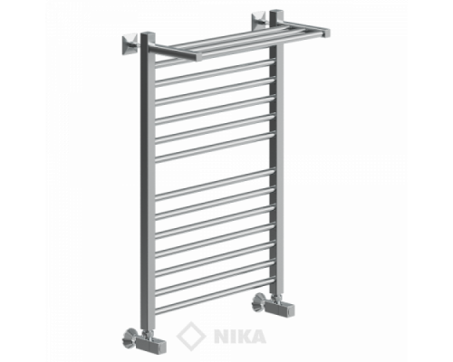 Полотенцесушитель Ника ЛМ 3-80x60x66 с полочкой водяной