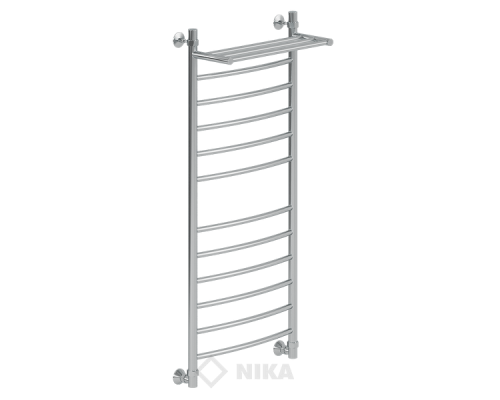Полотенцесушитель Ника ЛД (г) ВП-120x50x56 с полочкой водяной