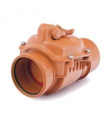 Обратный клапан Karmat 50 канализационный, ZB50-A R, рыжий