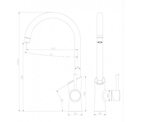 Смеситель для кухонной мойки Lemark Comfort  (LM3072C	)