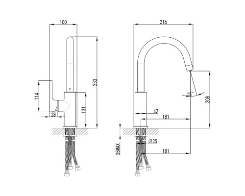 Смеситель для кухни Lemark Comfort ( LM3073C)