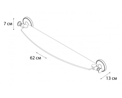 Полка стеклянная FIXSEN ADELE