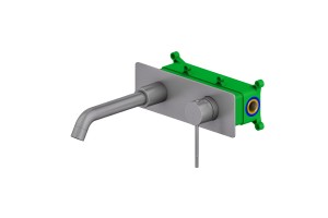 Смеситель для раковины встроенный Timo Saona (2371/18SM) черное золото