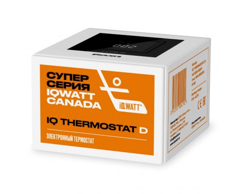 IQ Watt THERMOSTAT D black (черный) электронный терморегулятор для теплого пола