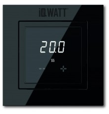 IQ Watt THERMOSTAT D black (черный) электронный терморегулятор для теплого пола