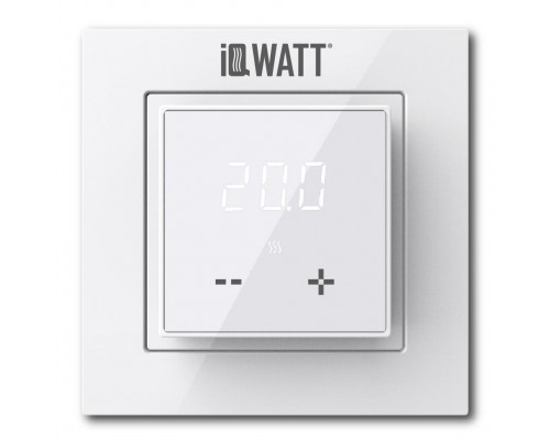 IQ Watt THERMOSTAT D white (белый) электронный терморегулятор для теплого пола