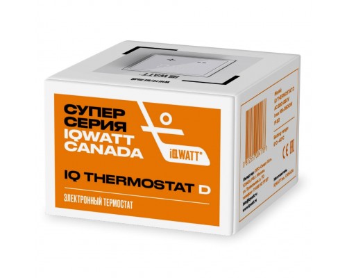 IQ Watt THERMOSTAT D white (белый) электронный терморегулятор для теплого пола