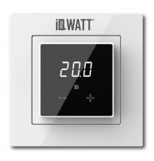 IQ Watt THERMOSTAT D black/white (черный/белый) электронный терморегулятор для теплого пола