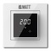 IQ Watt THERMOSTAT D black/white (черный/белый) электронный терморегулятор для теплого пола