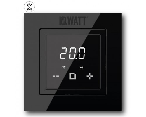 IQ Watt THERMOSTAT D black (черный) WI-FI электронный терморегулятор для теплого пола