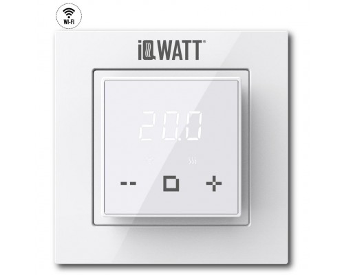 IQ Watt THERMOSTAT D white (белый) WI-FI электронный терморегулятор для теплого пола