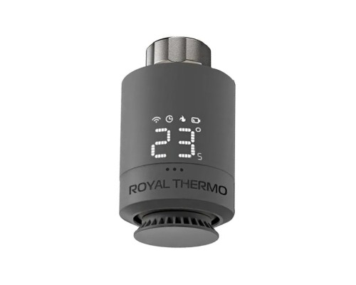 Термостат радиаторный электронный Royal Thermo Smart Heat, серебристый