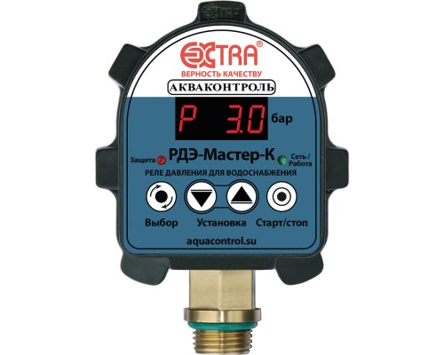 Акваконтроль РДЭ-Мастер-К-10-1,5 Реле давления воды электронное с изолированным выходом, для насоса