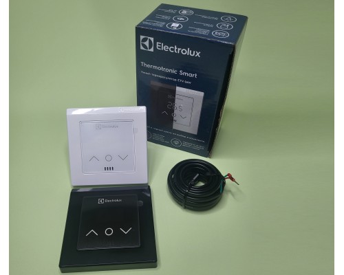 Терморегулятор Electrolux ETV-16WB Wi-Fi проводной, программируемый, белый/черный