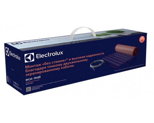 Теплый пол Electrolux Eco Mat 150 вт, 1 кв.м., под плитку EEM2-150-1