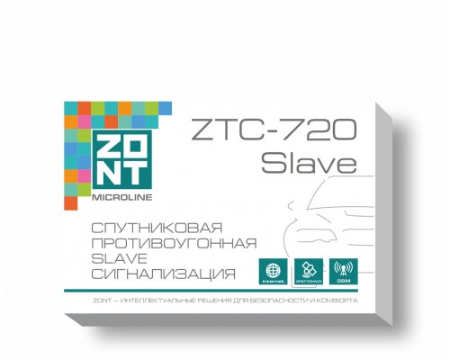 ZONT ZTC-720 Slave Спутниковая противоугонная слэйв-сигнализация с автозапуском