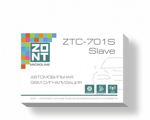 ZONT ZTC-701S Slave Автомобильная GSM-сигнализация с автозапуском