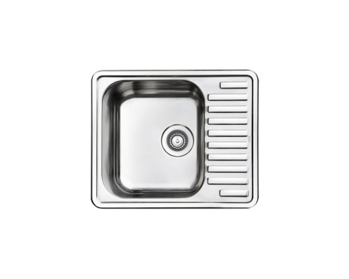 Мойка врезного монтажа с сифоном IDDIS Strit S, нерж. сталь, шелк, 585*485