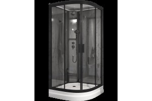 Душевая кабина Timo Premium ILMA Black 90*90*222
