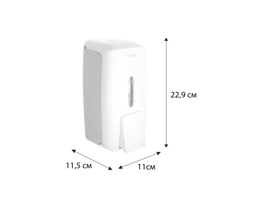 Дозатор для ж/м настенный 825мл Fixsen HOTEL пластик белый