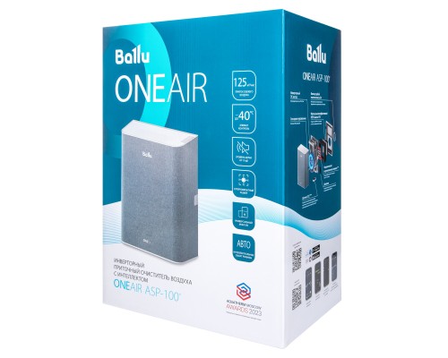 Очиститель воздуха приточный Ballu ONEAIR ASP-100 белый Очиститель воздуха приточный Ballu ONEAIR ASP-100 белый