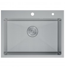 Кухонная мойка D&K нержавеющая сталь сатин