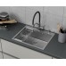 Кухонная мойка D&K нержавеющая сталь сатин