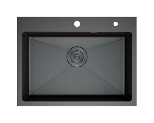 Кухонная мойка D&K нержавеющая сталь графит