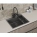 Кухонная мойка D&K нержавеющая сталь графит