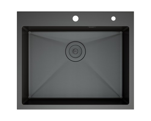 Кухонная мойка D&K нержавеющая сталь графит