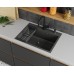 Кухонная мойка D&K нержавеющая сталь графит