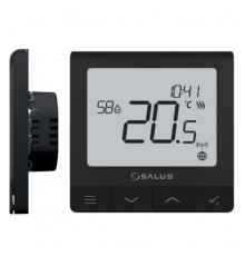Salus Терморегулятор SQ610 программируемый, проводной Wi-Fi, черный