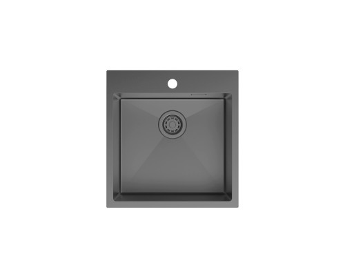 Мойка IDDIS Haze нерж. сталь, графит, 490*510